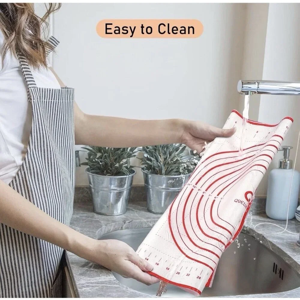 Silicone Pastry Baking Mat Dough - 16X24Inch Large Non Stick Slip Cookie Bread - Picture 2 of 9